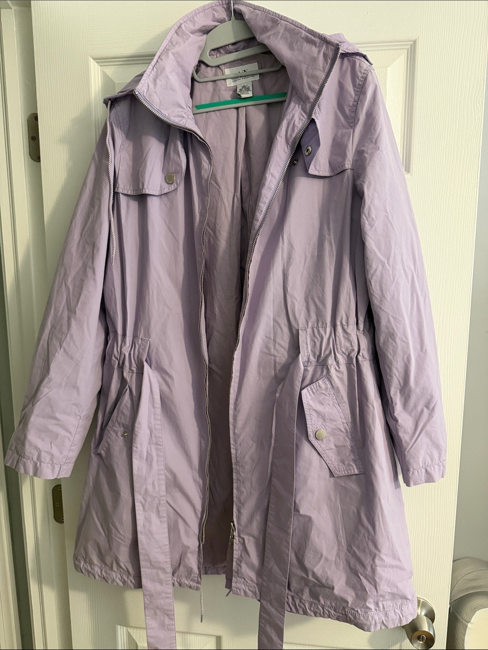 Armani Exchange Lavender Trench Coat